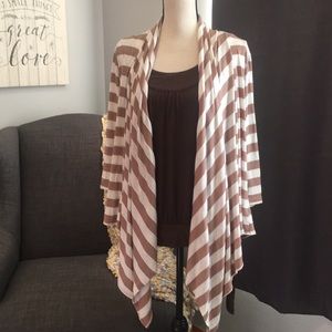 Drape front cardigan
